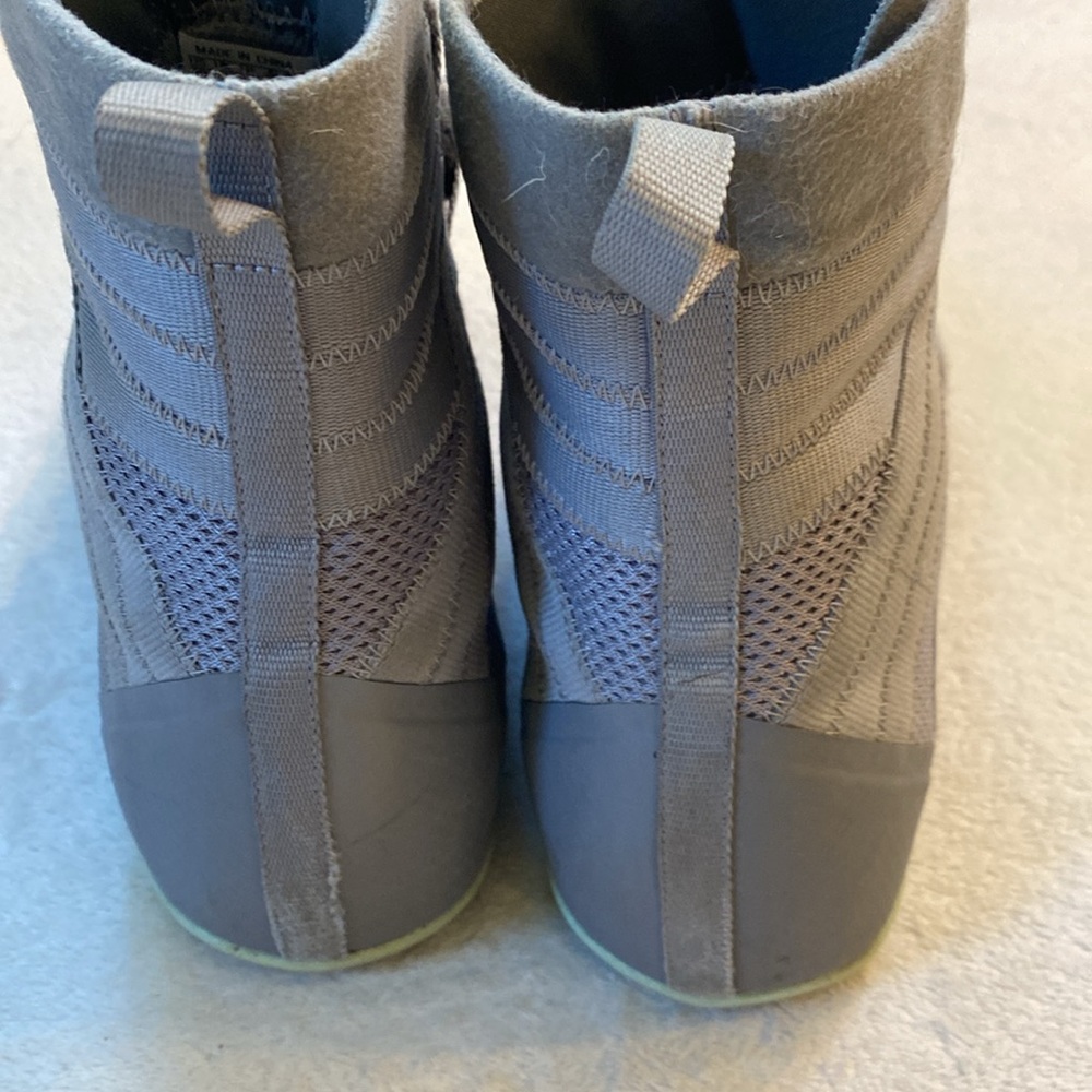 Adidas Speedex men’s gray black boxing high top shoes Sz 10 - Picture 7 of 11
